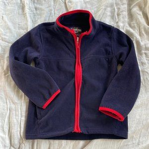 OshKosh B'gosh Navy Fleece with Red Trim for Baby Boy size 18 months